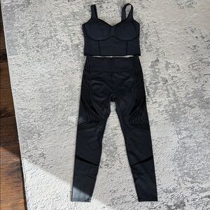 Elegant Black Women's Leggings Set